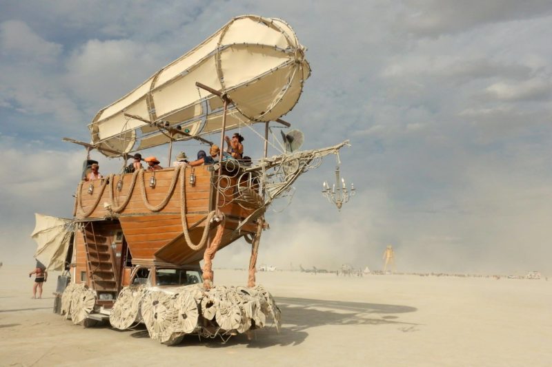 Airpusher Art Car, Burning Man, 2015