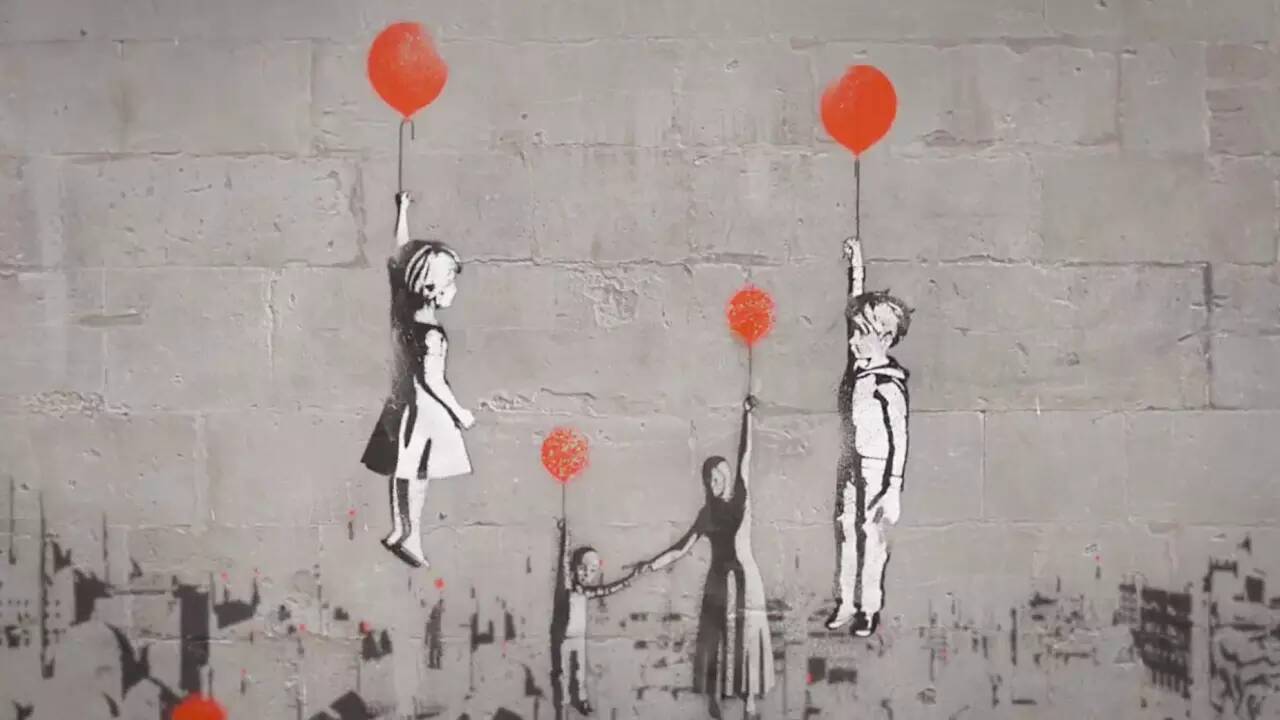 How did Banksy's Girl with Balloon end up in a shredder?