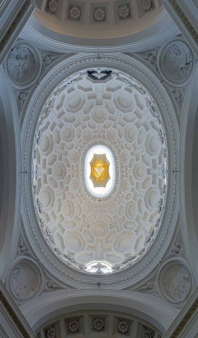 Ceiling of San Carlo alle Quattro Fontane, Rome