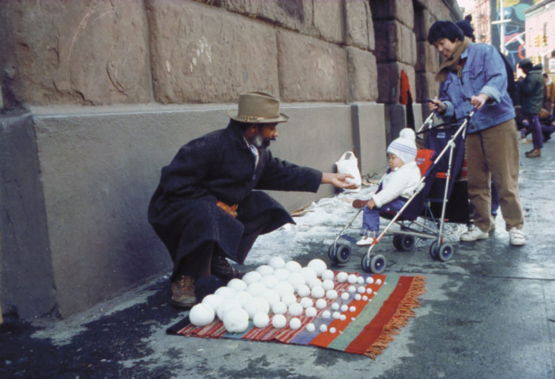 David Hammons - Bliz-aard Ball Sale, Cooper Square, New York, 1983