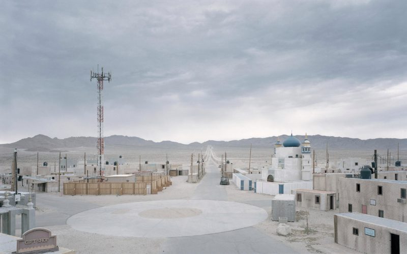 Gregor Sailer - The Potemkin Village - Fake buildings form a Middle Eastern town at Junction City, Fort Irwin in the Mojave Desert. The city is used for army training