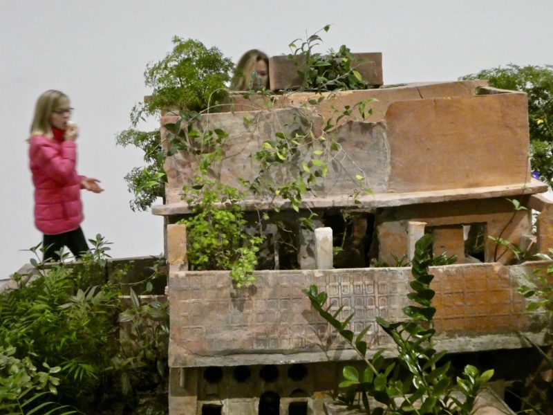 Huang Yongping - Abbottabad, 2013, ceramic, soil, and plants, installation view, Hirshhorn Museum and Sculpture Garden, 2018