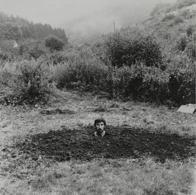 Keith Arnatt - Self-Burial (Television Interference Project), 1969