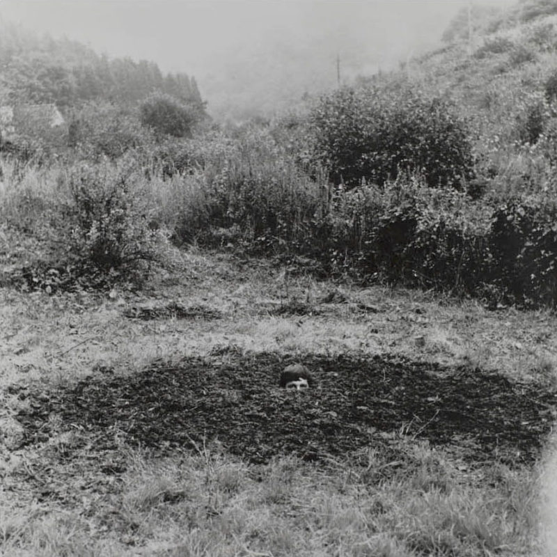 Keith Arnatt - Self-Burial (Television Interference Project), 1969