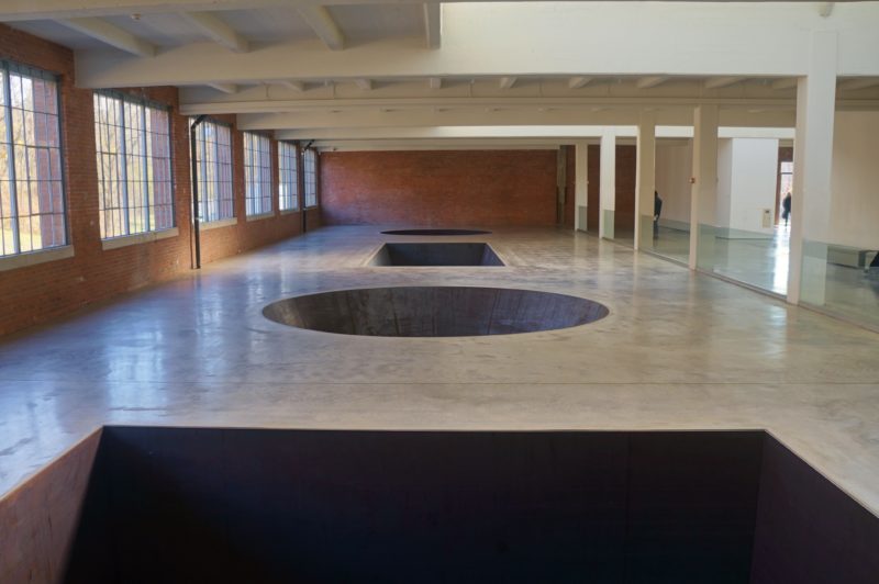 Michael Heizer – North, East, South, West, 1967:2002, installation view, Dia Art Foundation.