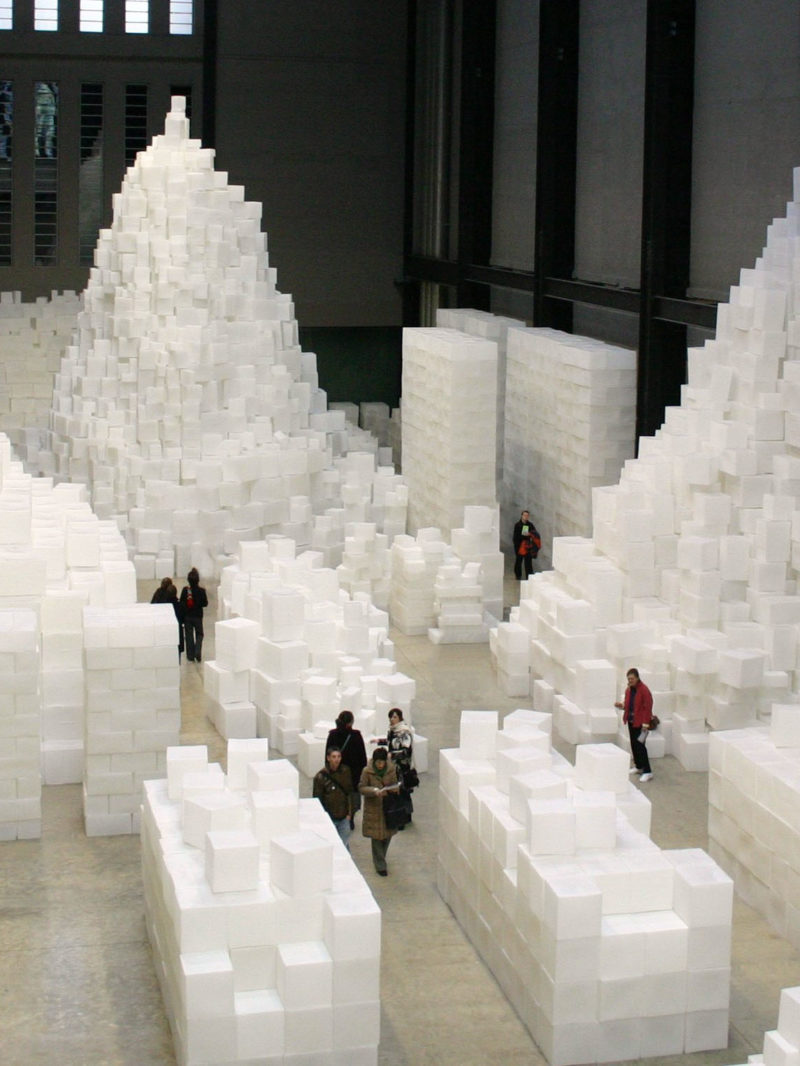 Rachel Whiteread's 14,000 white cubes at Tate - Embankment