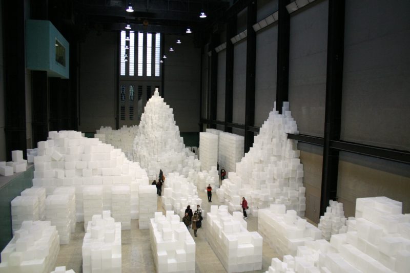 Rachel Whiteread - Embankment, 2005, 14000 translucent, white polyethylene boxes, Tate Modern, 11 October 2005 – 1 May 2006