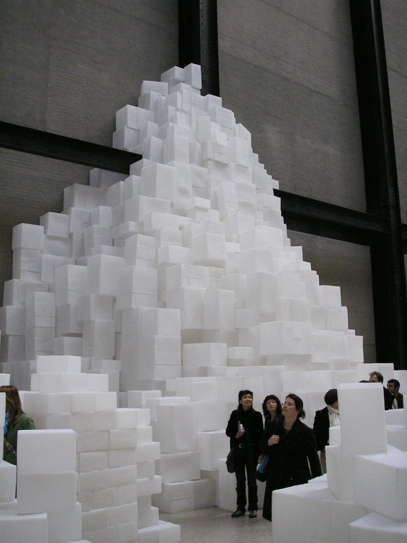 Rachel Whiteread - Embankment, 2005, 14000 translucent, white polyethylene boxes, Tate Modern, 11 October 2005 – 1 May 2006