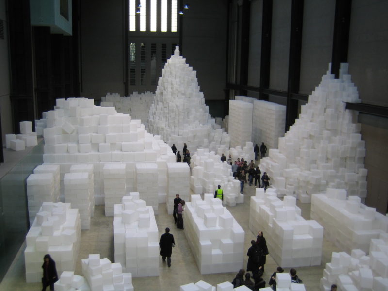 Rachel Whiteread - Embankment, 2005, 14000 translucent, white polyethylene boxes, Tate Modern, 11 October 2005 – 1 May 2006