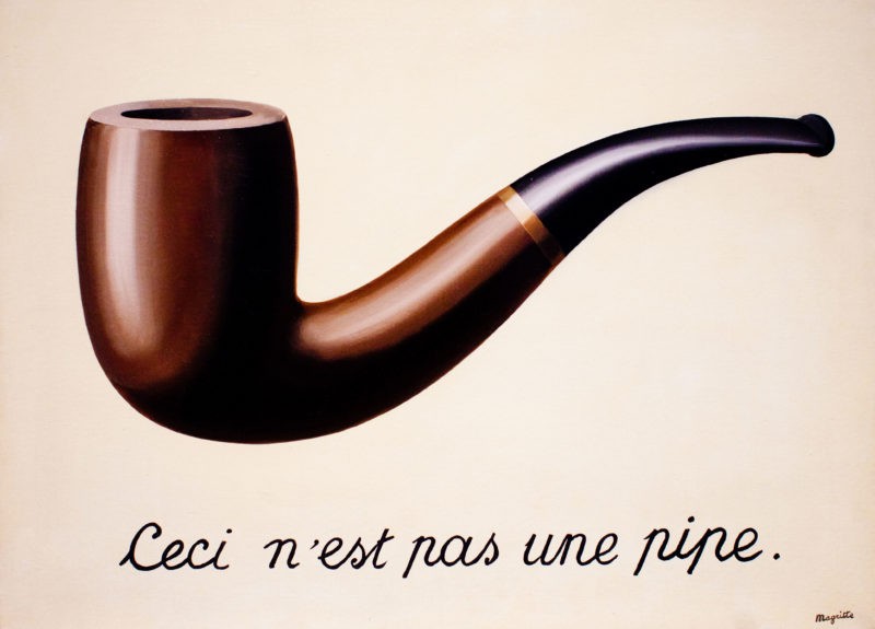 René Magritte – The Treachery of Images (This is Not a Pipe), 1929