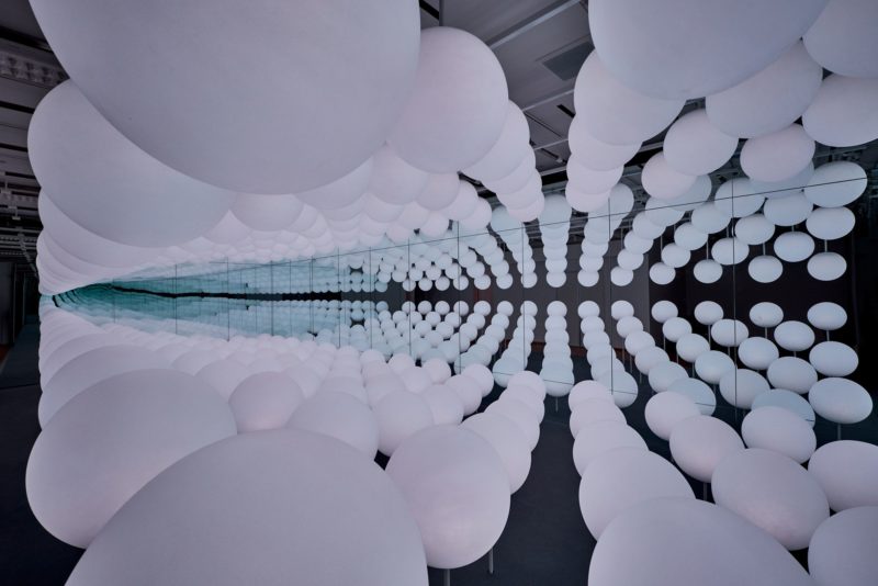 Snarkitecture - Sway, 2019, 168 responsive LED spheres