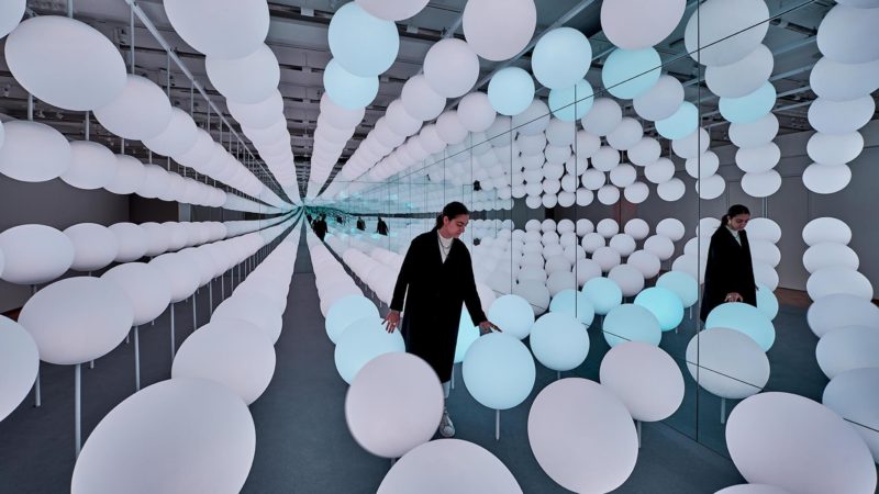 Snarkitecture - Sway, 2019, 168 responsive LED spheres