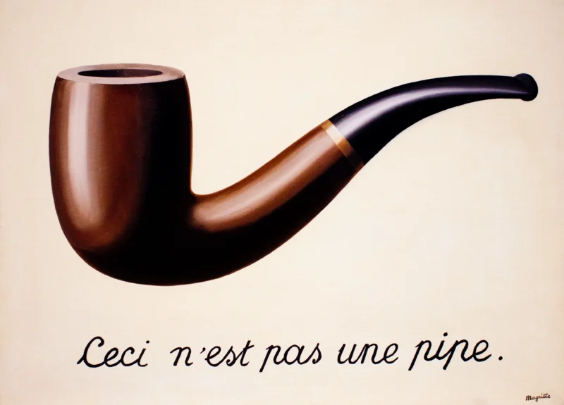 雷內·馬格利特（Réne Magritte）- 图像的背叛（这不是烟斗）（The Treachery of Images (This is Not a Pipe)），1929