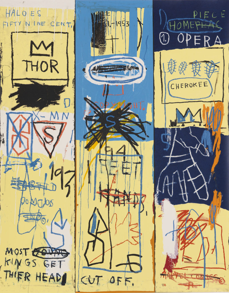 Jean-Michel Basquiat - Charles the First, 1982, screenprint in colors, (154.9 x 121.9 cm (61 x 48 in) , edition of 85