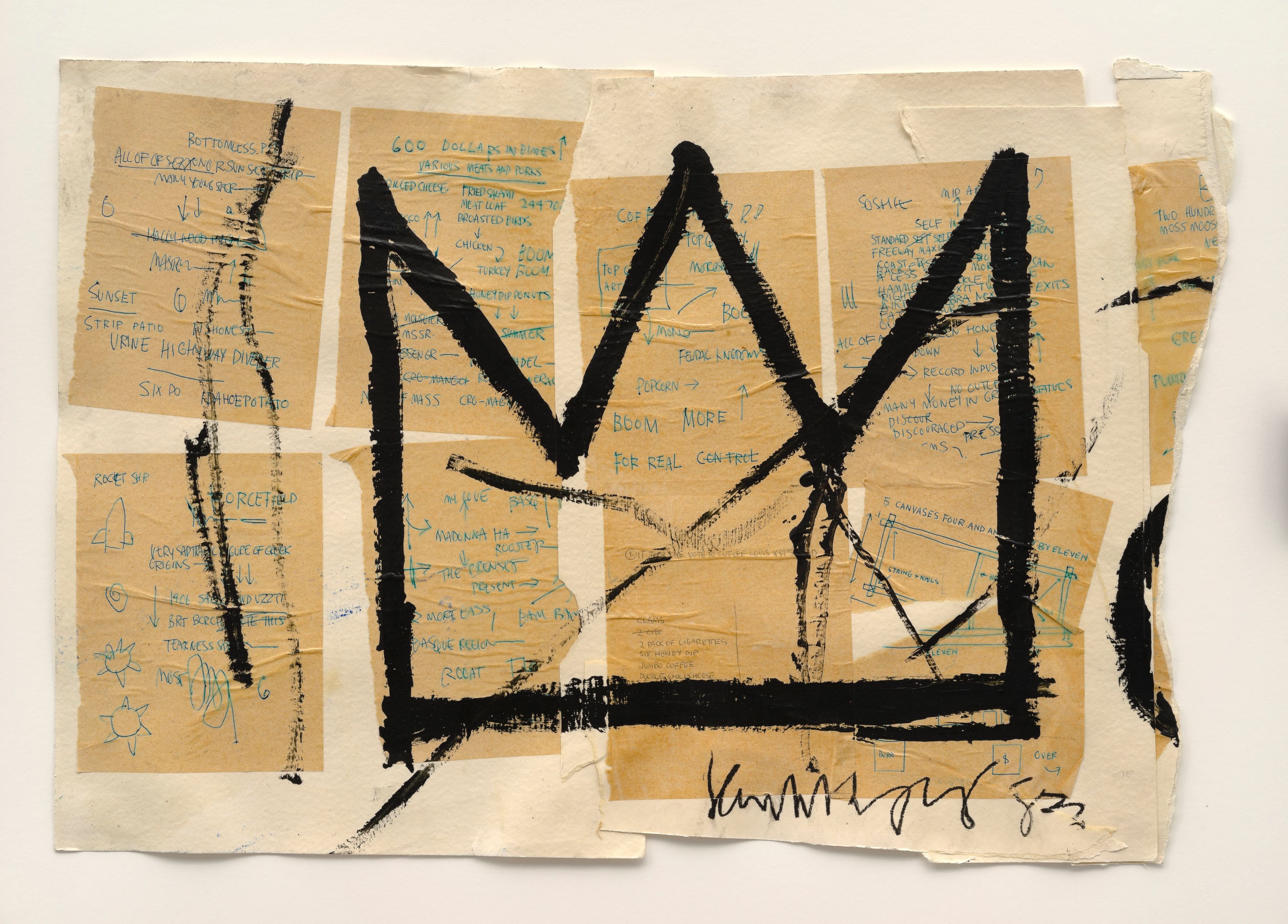 What does the crown in Basquiat paintings mean?
