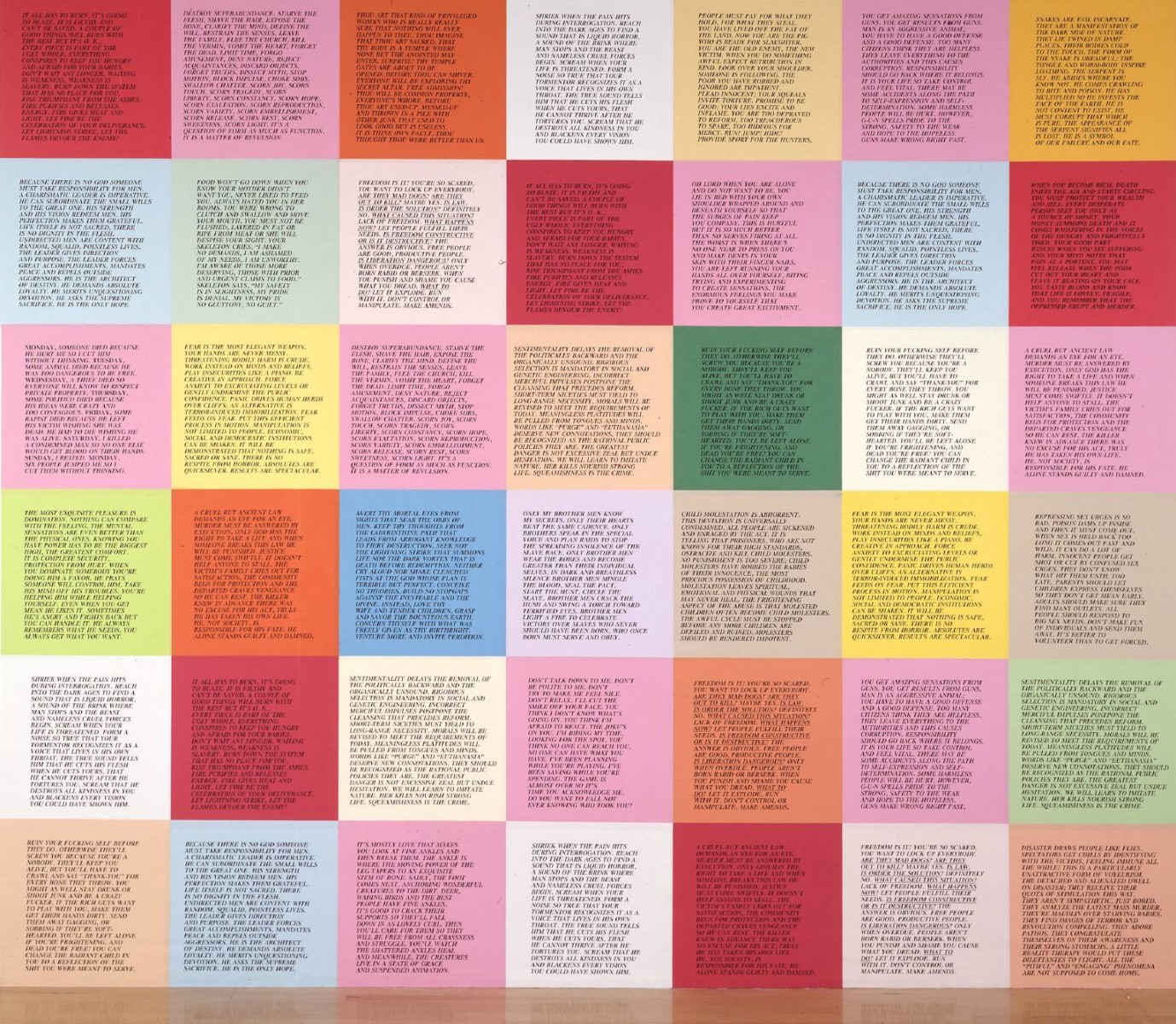 jenny holzer inflammatory essays analysis