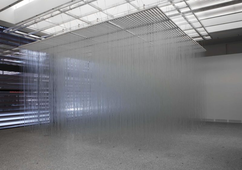 Jesus Rafael Soto - Penetrable, 1982, painted wood and PVC flexible pipes, installation view, Museo Reina Sofia