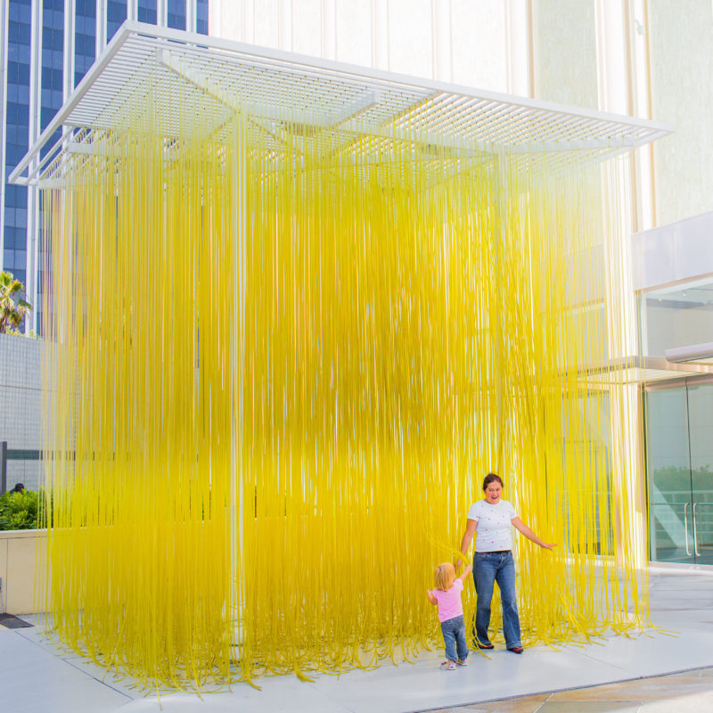 Jesús Rafael Soto - Pénétrable, 1990, installation view, Los Angeles County Museum of Art, 2013