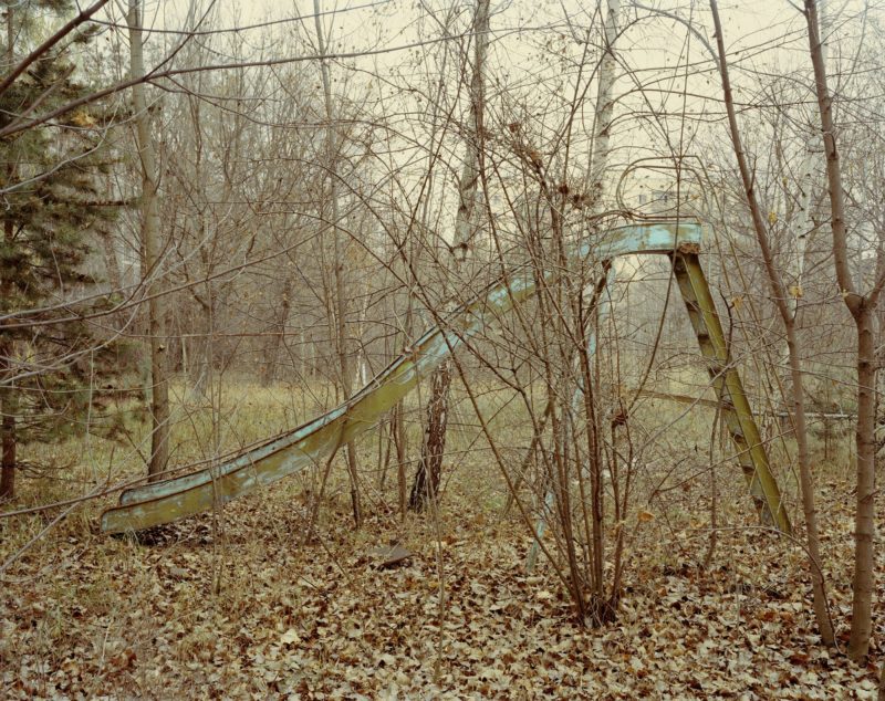 Nadav Kander - Children's Slide in Public Gardens behind Lenin Avenue, Pripyat, 2004