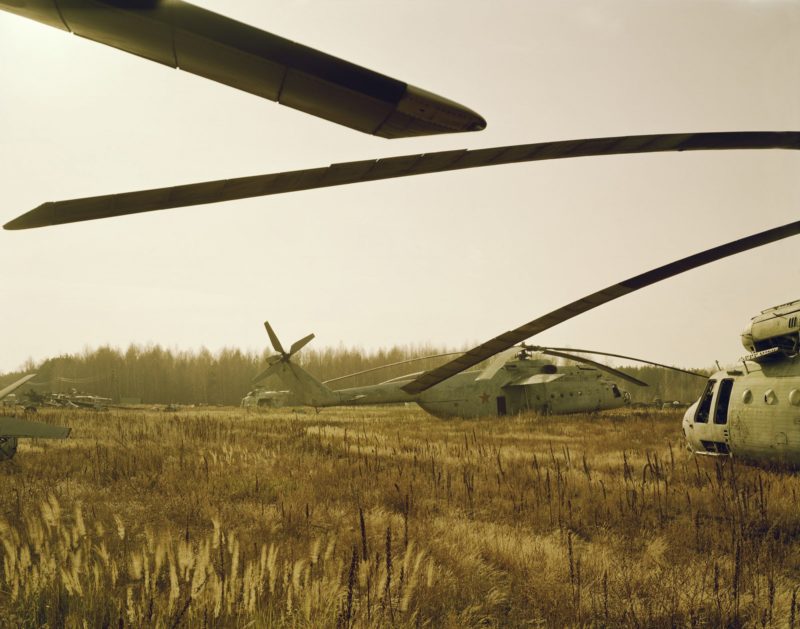 Nadav Kander - Contaminated Military Equipment Compound, Pripyat, 2004