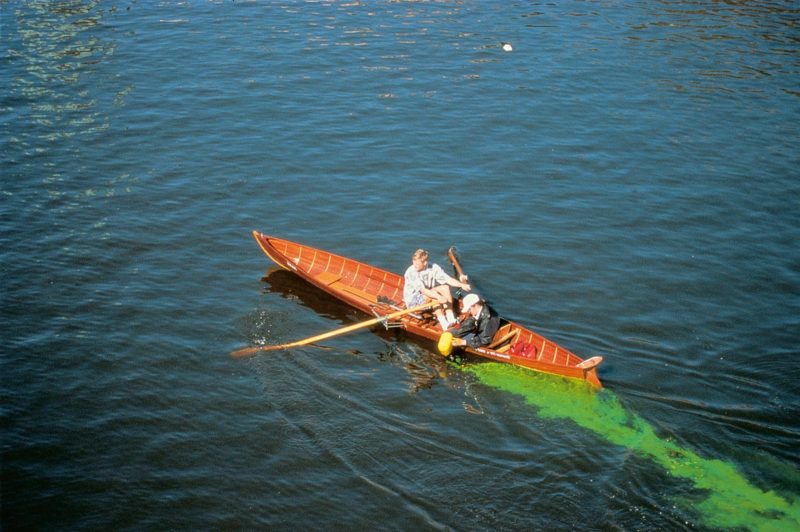 Olafur Eliasson - Green river, 1998, uranine, water, Bremen, Germany, 1998