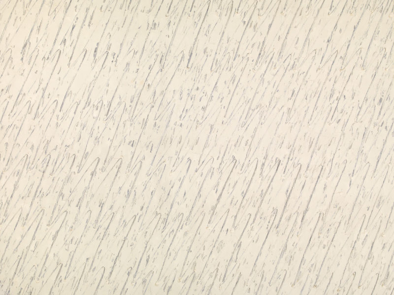 Park Seo-Bo - Ecriture No. 10-79-83, painted in 1979; retouched in 1983 by the artist, pencil and oil on hemp cloth, 259 cm x 194 cm