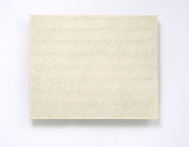 Park Seo-Bo - Ecriture No. 37-73, 1973, pencil and oil on canvas, 100 x 81.3 cm (39 3/8 x 32 in)