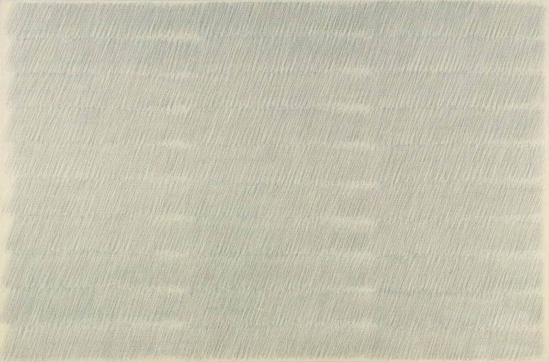 Park Seo-Bo - Ecriture No. 65-75, 1975, oil and pencil on canvas, 130 x 195 cm. (51 1/8 x 76 ¾ in.)