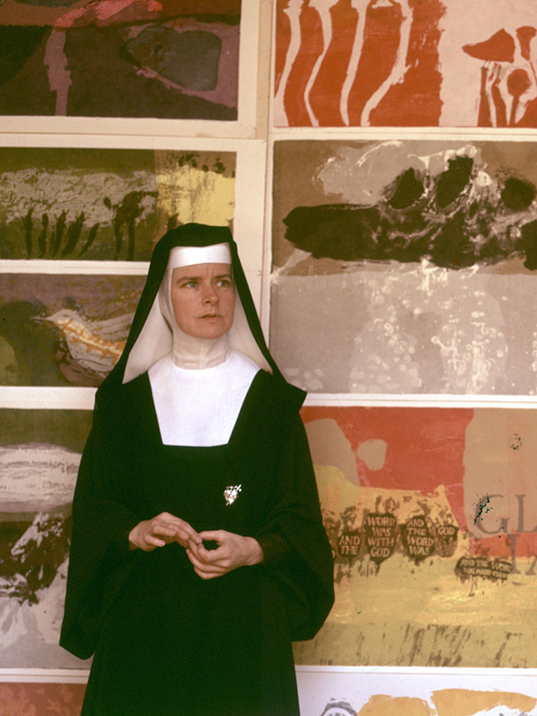Sister Corita Kent ca. 1965 feat
