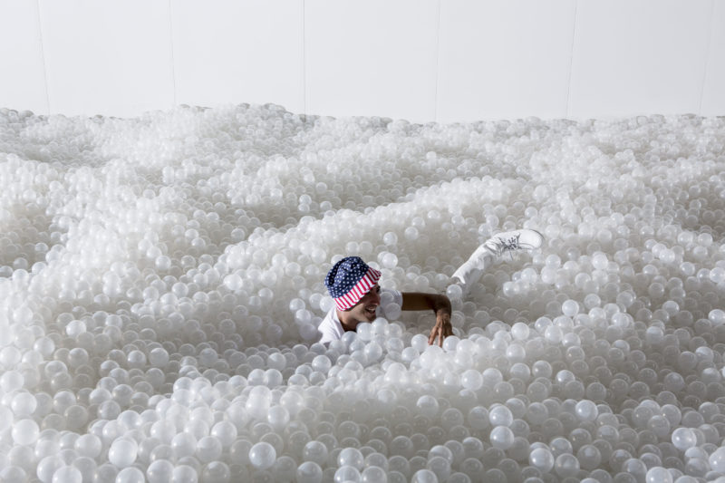 Snarkitecture - The Beach, installation view, National Building Museum, Washington, DC, 2015