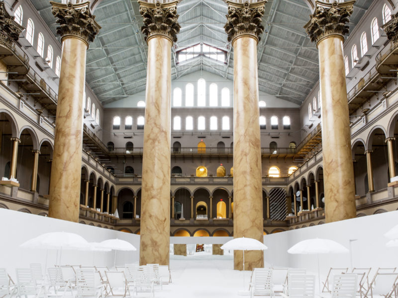 Snarkitecture - The Beach, installation view, National Building Museum, Washington, DC, 2015