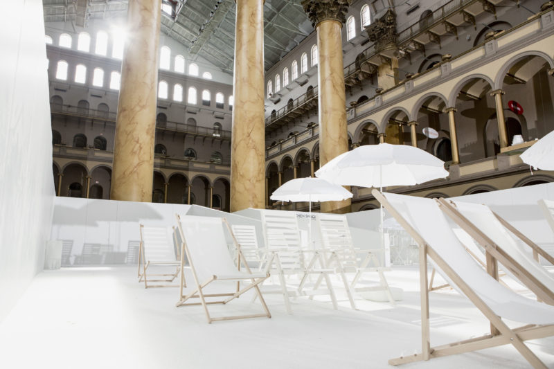 Snarkitecture - The Beach, installation view, National Building Museum, Washington, DC, 2015