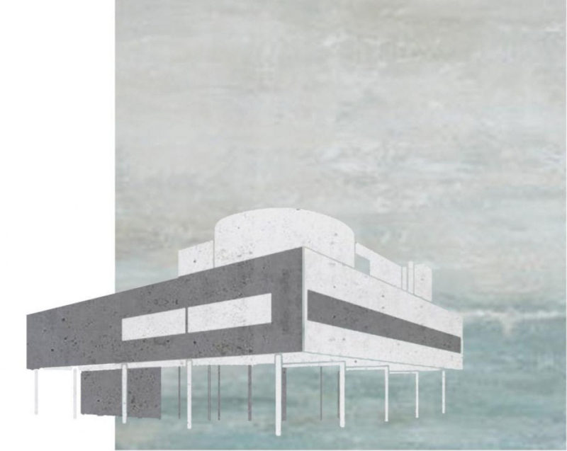 Asmund Havsteen-Mikkelsen - Flooded Modernity, 2018, drawing