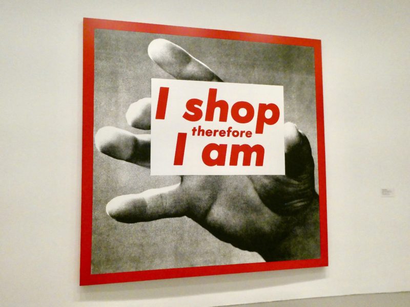 Barbara Kruger – I shop therefore I am, 1987, installation view, Hirshhorn Museum