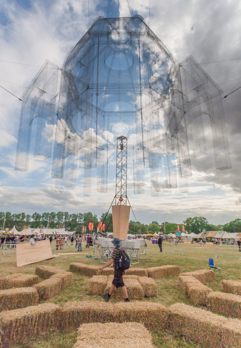 Edoardo Tresoldi - Lift, 2015, The Secret Garden Party Festival, Huntingdon, UK