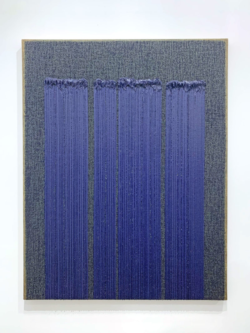 Ha Chong-Hyun - Conjunction 19-14, 2019, oil on hemp cloth, 146 x 112 cm )57 1/2 x 44 1/8 in), Almine Rech