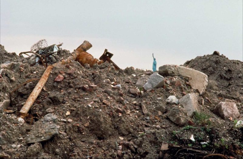 Before planting of Agnes Denes - Wheatfield - A Confrontation, 1982, Battery Park Landfill, Downtown Manhattan