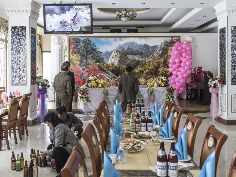 Carl De Keyzer - Wedding preparations, Pyongyang. 30 October 2015 1.00 PM