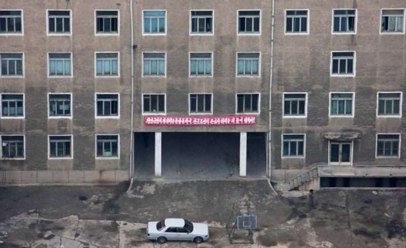 Eric Lafforgue – North Korea - Pyongyang is supposed to be the showcase of North Korea, so building exteriors are carefully maintained.  When you get a rare chance to look inside, the bleak truth becomes apparent