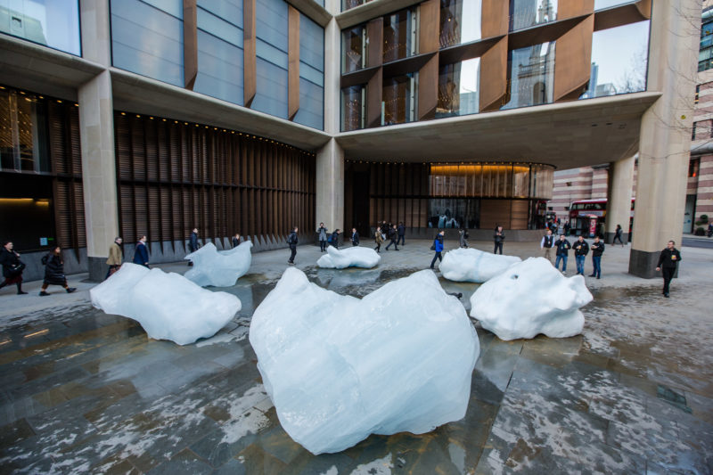 Olafur Eliasson - Ice Watch, 2018, Bankside, outside Bloomberg’s European headquarters, London
