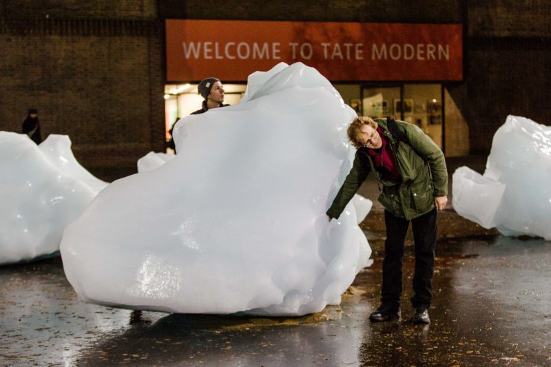 Olafur Eliasson - Ice Watch, 2018, Bankside, outside Tate Modern, London