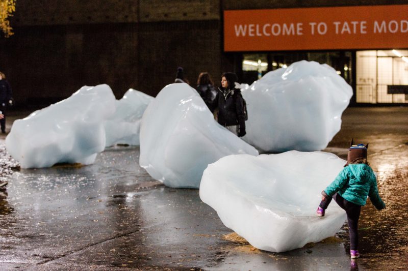 Olafur Eliasson - Ice Watch, 2018, Bankside, outside Tate Modern, London