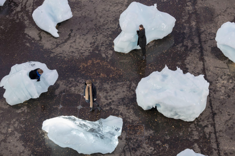 Olafur Eliasson - Ice Watch, 2018, Bankside, outside Tate Modern, London