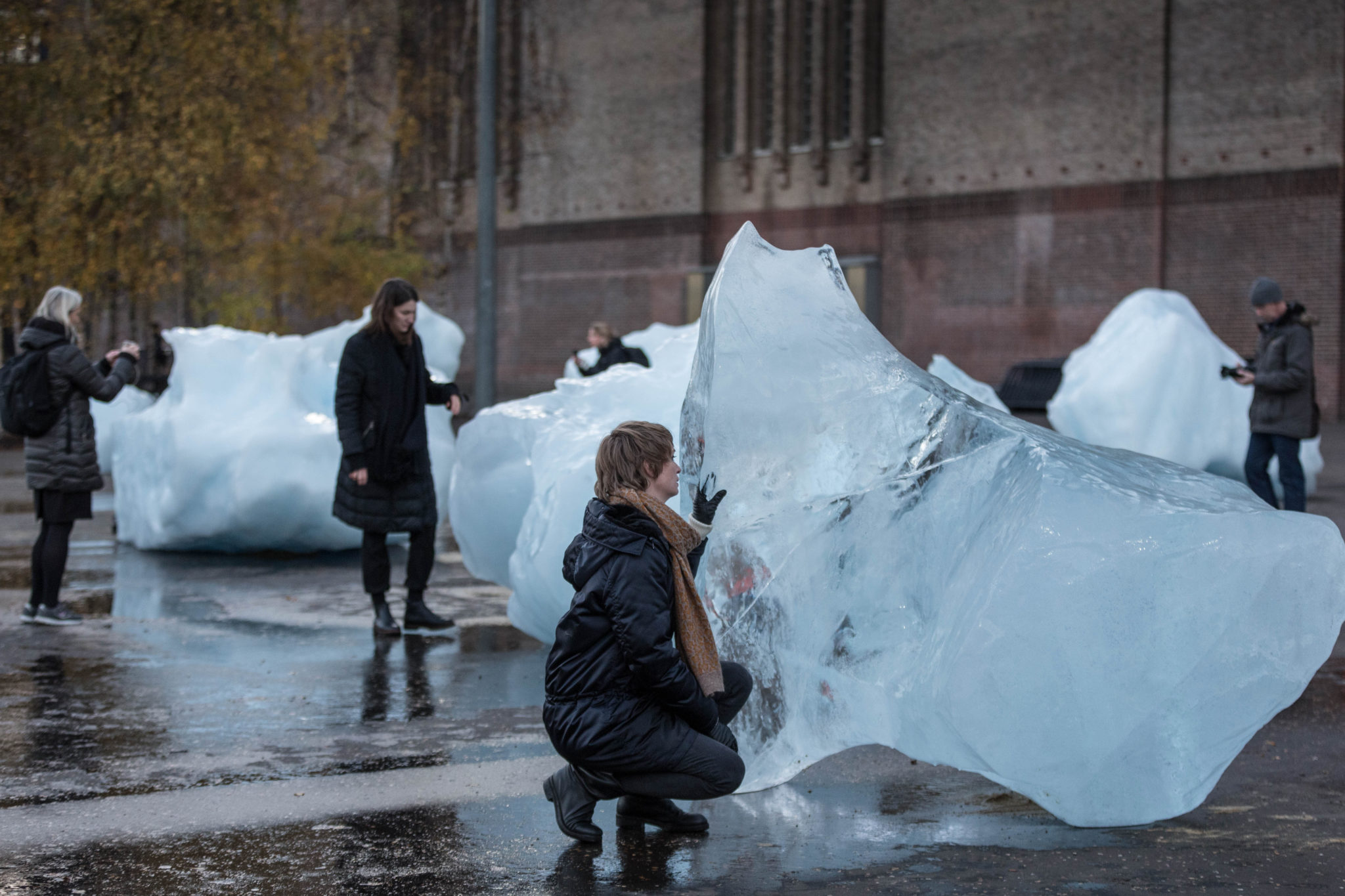 Olafur Eliasson’s Ice Watch was slowly disappearing