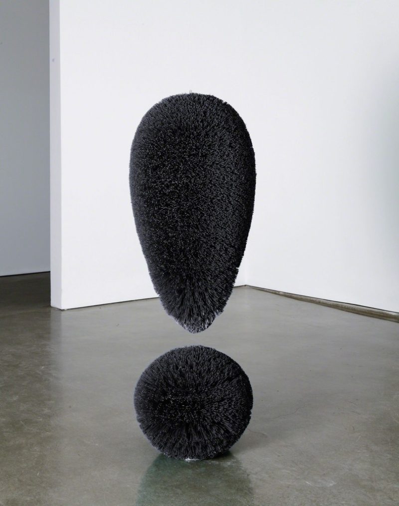 Richard Artschwager - Exclamation Point (Black), 2012, installation view, Gagosian Gallery, New York