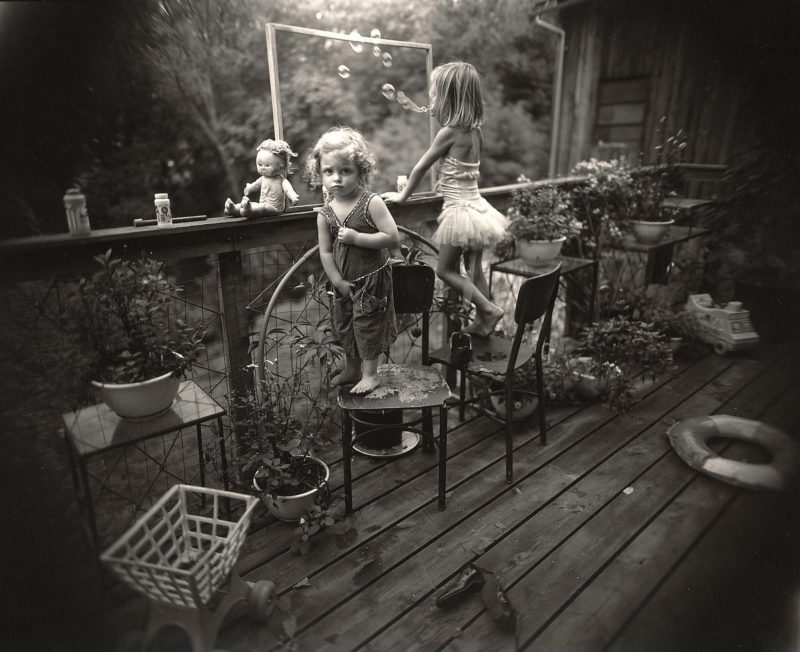 Sally Mann - Blowing Bubbles, 1987, from Immediate Family