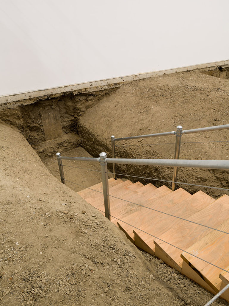 Chris Burden exposed the foundation of the museum