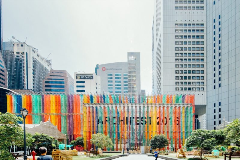DP Architects - Archifest 2016 Pavilion, Raffles Place Park, Singapore