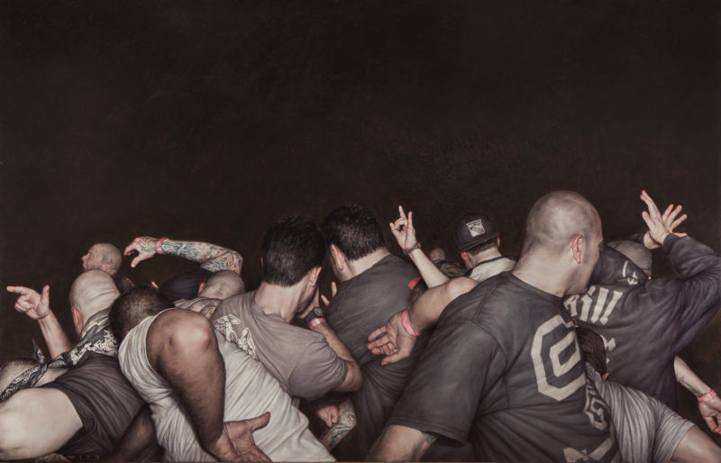 Dan Witz - Agnostic Front, 2014, oil on canvas, 48 x 76 in