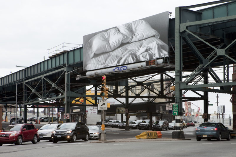 Felix Gonzalez-Torres - Untitled, 1991, installation view at Van Dam Street near Queens Boulevard, Queens (February 20–March 18, 2012)